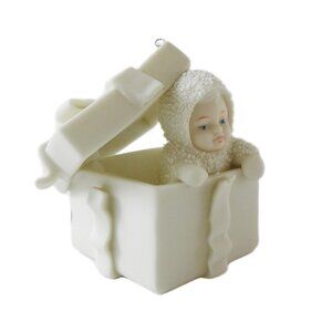 Department 56 Snowbabies Ornament White Biscuit Porcelain 1987 Gift for Him Preg